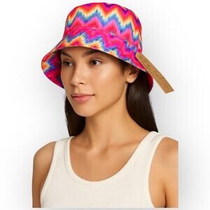 NWT Steve Madden Satin-Lined Bucket Hat – Tie-Dye – One Size